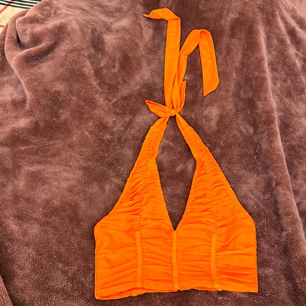 Cute Orange crop top